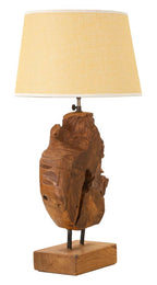 Lampada Kepala in Teak Riciclato, 35x69 cm