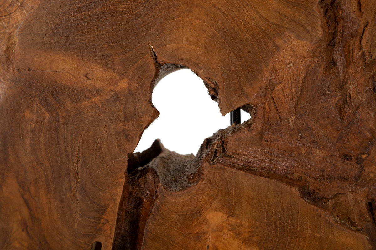 Lampada Kepala in Teak Riciclato, 35x69 cm