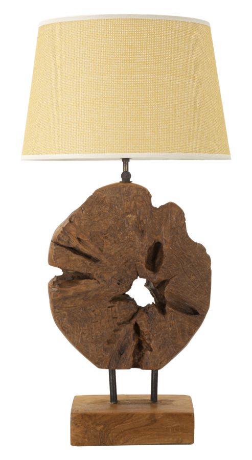 Lampada Kepala in Teak Riciclato, 35x69 cm