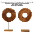 Scultura Dorat in Teak Riciclato - foto 6