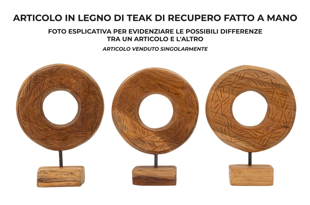 Scultura Dorat in Teak Ric - foto 7