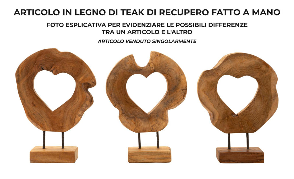 Scultura Hasi in Teak Riciclato - foto 8