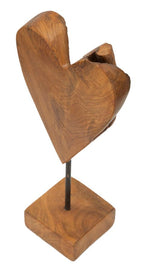 Scultura Cuore in Teak Ric - foto 3