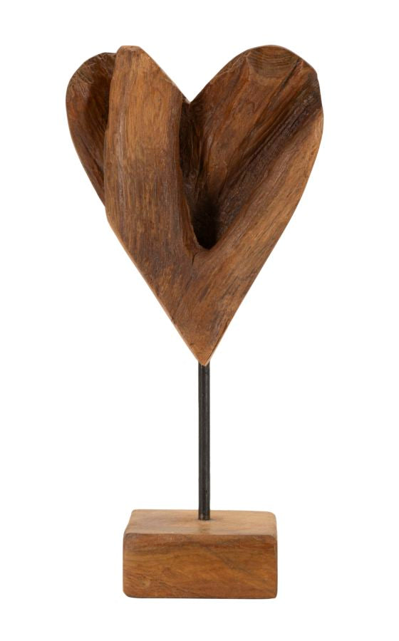 Scultura Cuore in Teak Ric - foto 4