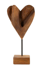 Scultura Cuore in Teak Ric - foto 4