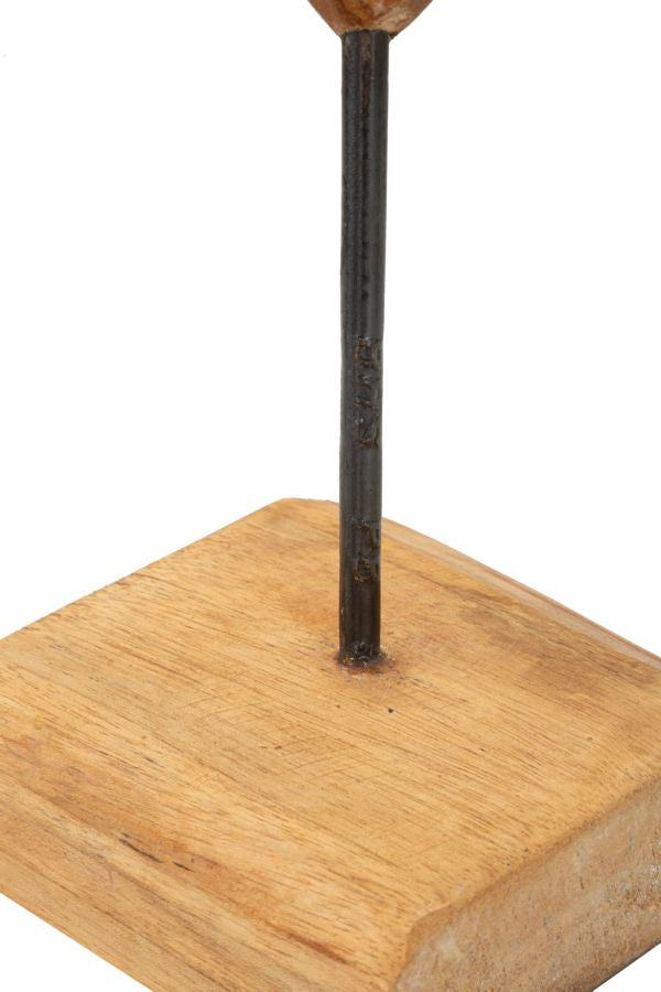 Scultura Dobu in Teak Riciclato - foto 5