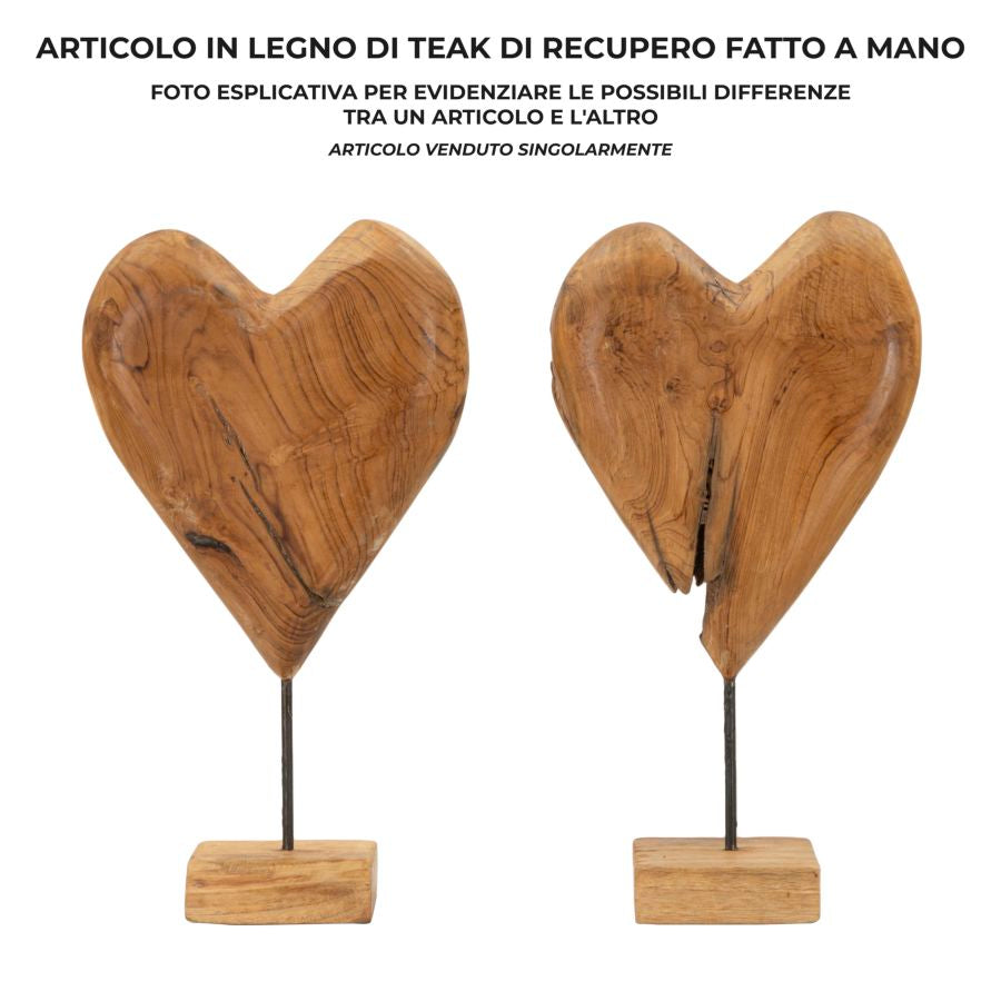 Scultura Dobu in Teak Riciclato - foto 7