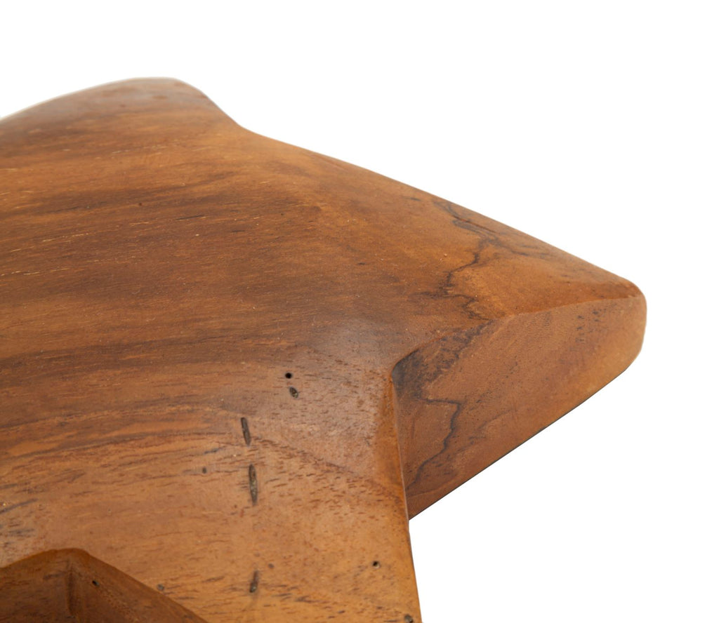 Decorazione Bintang da da appendere in Teak Riciclato (pezzi Unici-non Ripetibile in Serie - foto 5