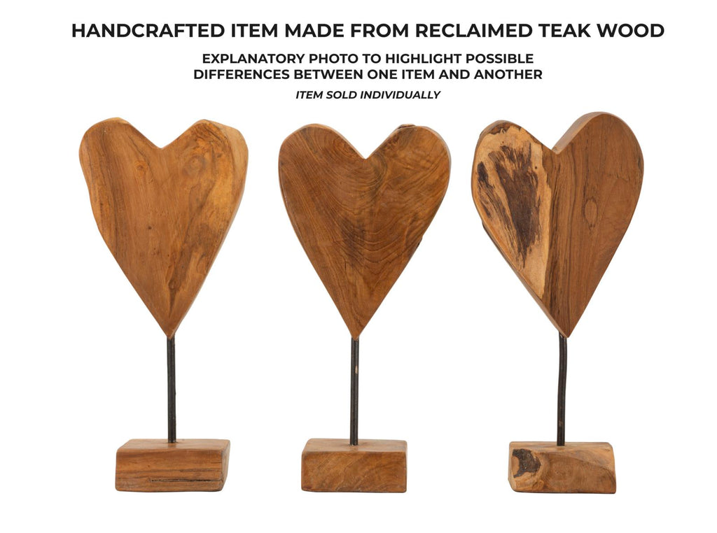 Scultura Cuore in Teak Ric - foto 8
