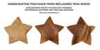 Decorazione Bintang da da appendere in Teak Riciclato (pezzi Unici-non Ripetibile in Serie - foto 8