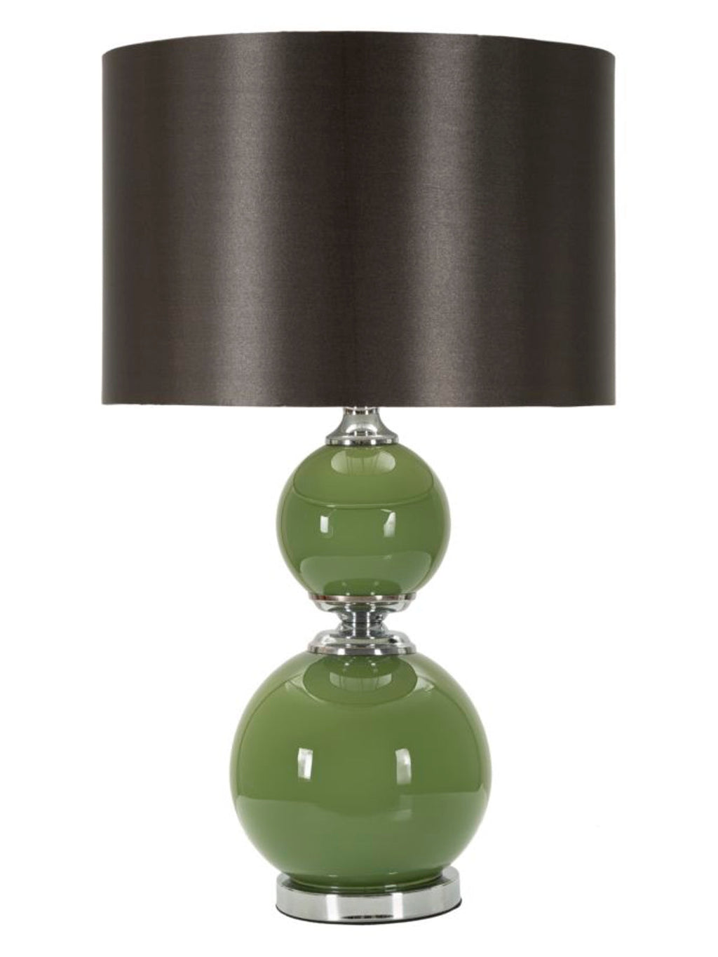 Lampada da tavolo in vetro verde, Ø38x65 cm – Eva Two