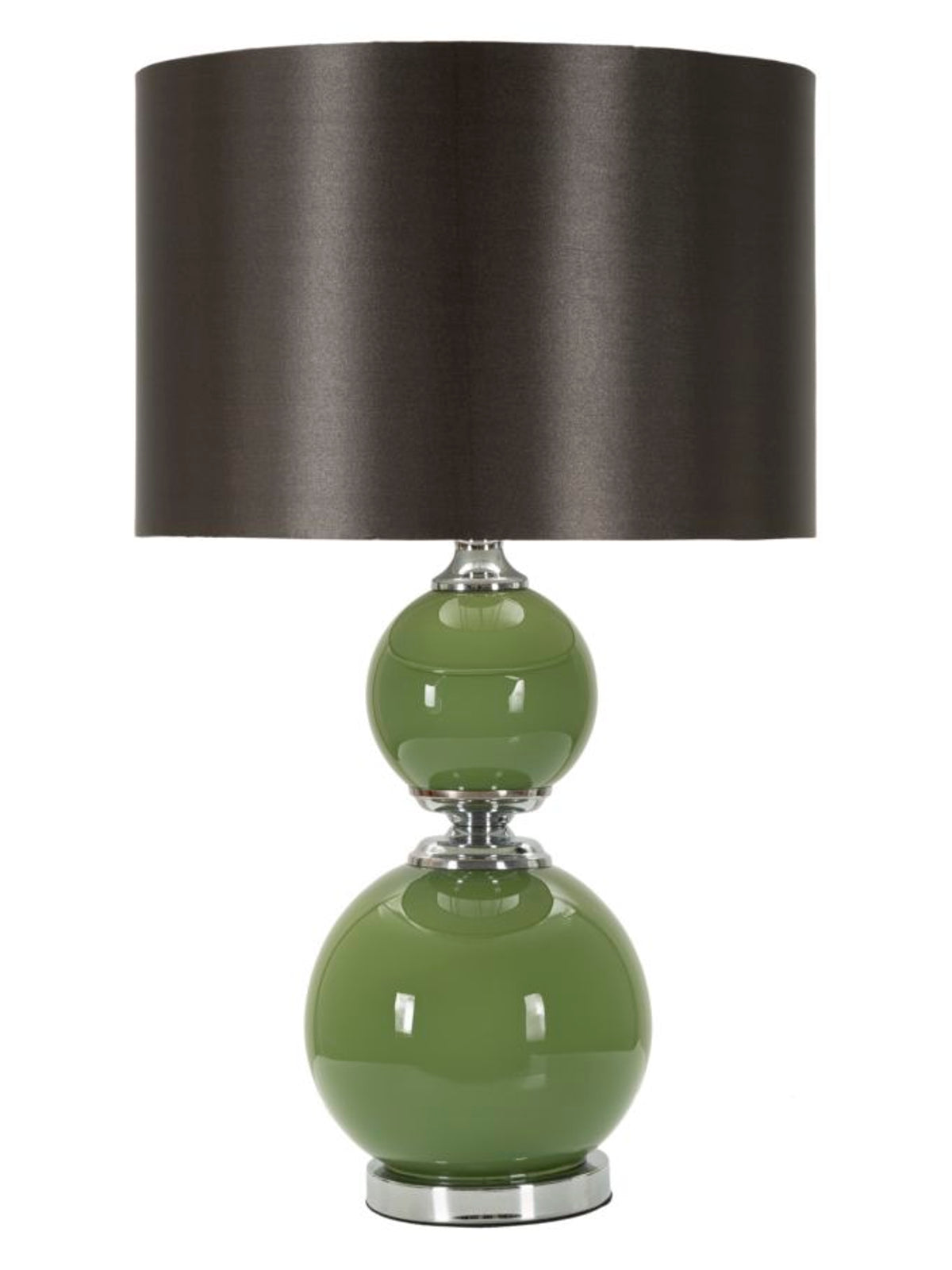 Lampada da tavolo in vetro verde, Ø38x65 cm – Eva Two