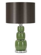 Lampada da tavolo in vetro bianco, Ø33x57 cm – Eva Three