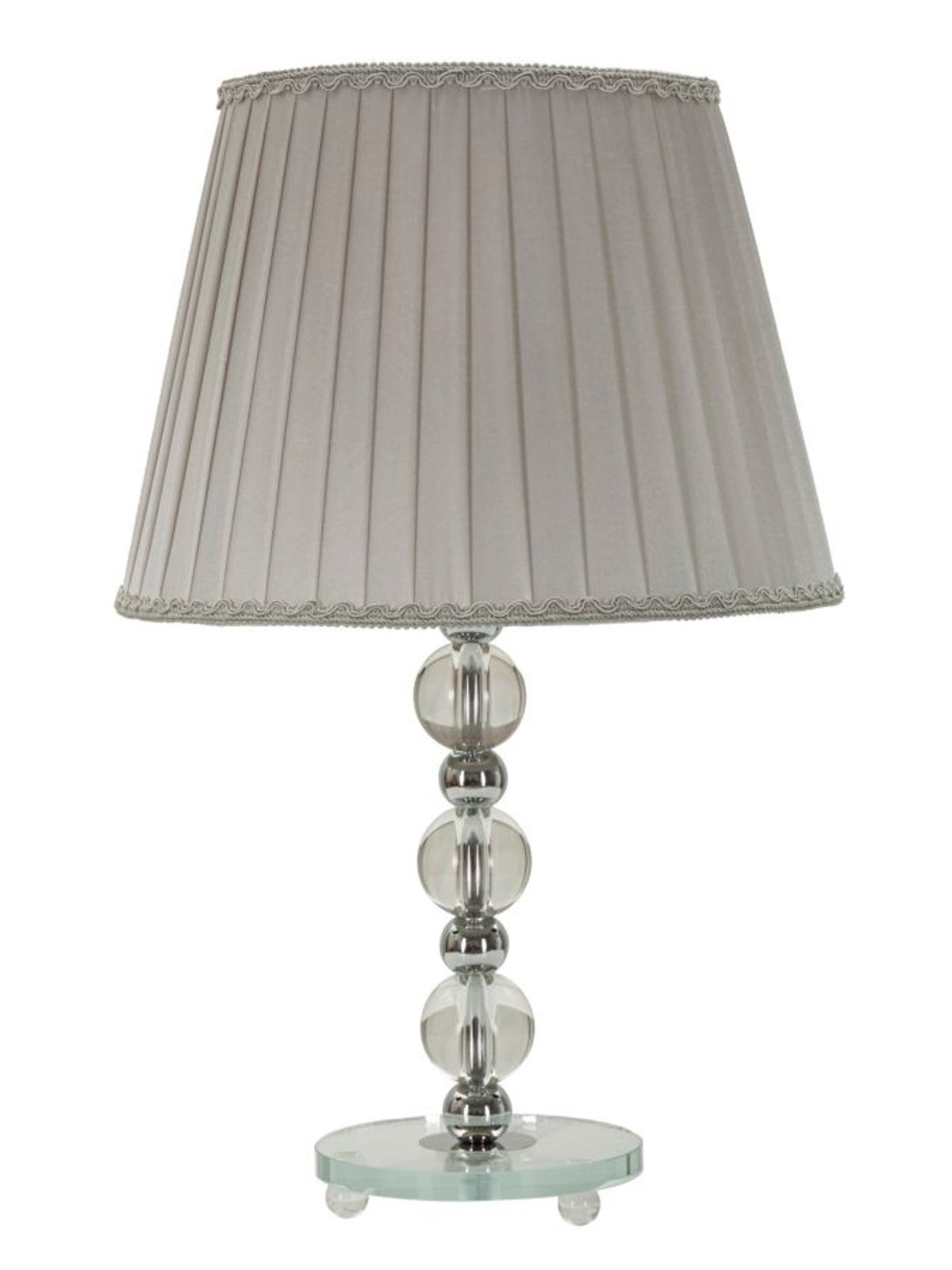 Lampada da tavolo in metallo argento, Ø30x48 cm – Tolly