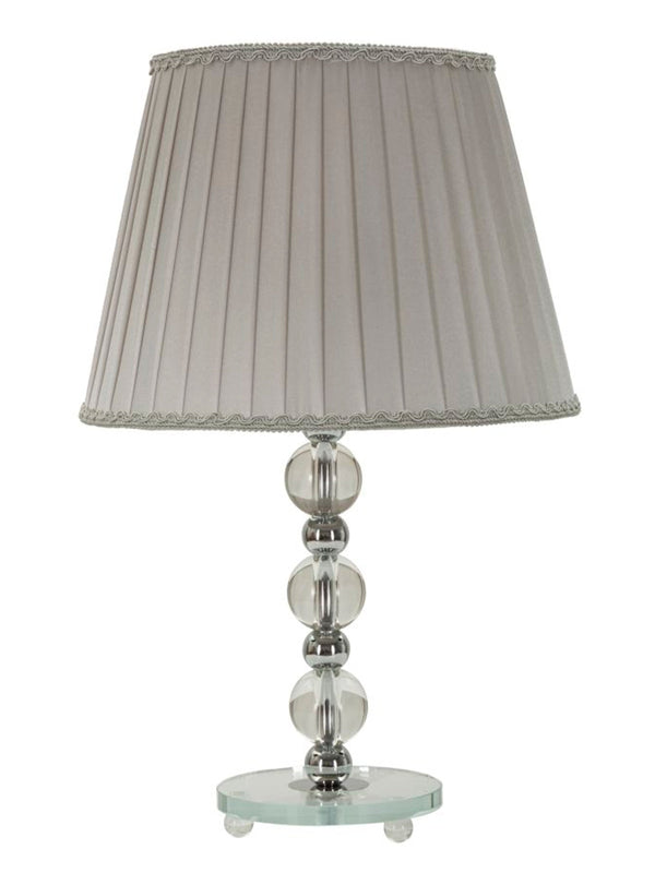 Lampada da tavolo in metallo argento, Ø30x48 cm – Tolly