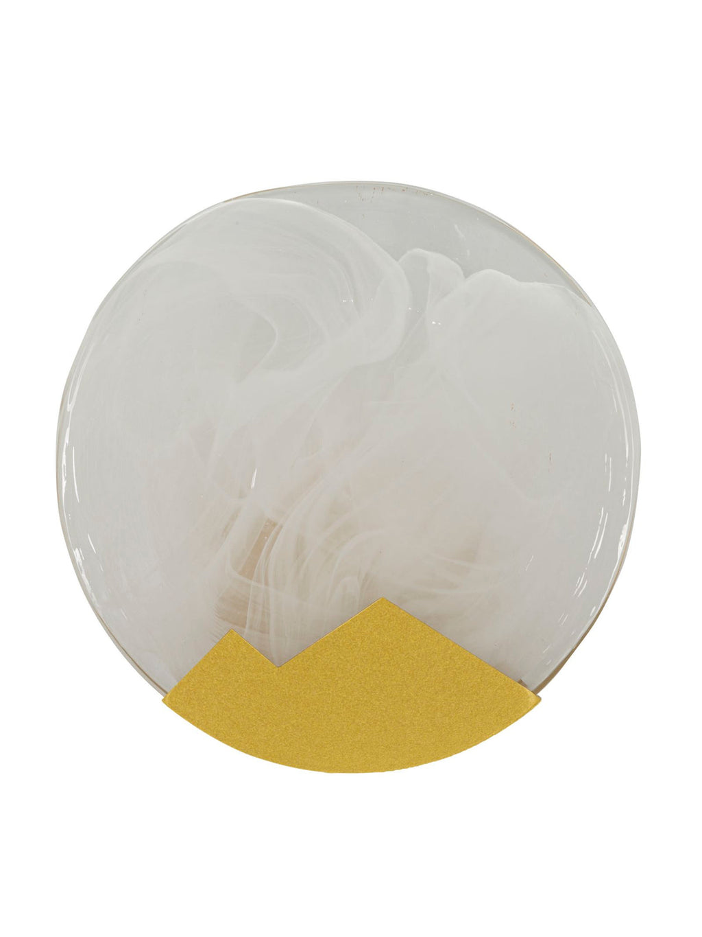 Applique da parete in vetro oro, Ø20x10 cm – Lampada Moon