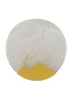 Applique da parete in vetro oro, Ø20x10 cm – Lampada Moon