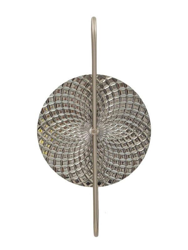 Applique da parete in vetro argento, 28x15x54 cm – Lampada Silvery