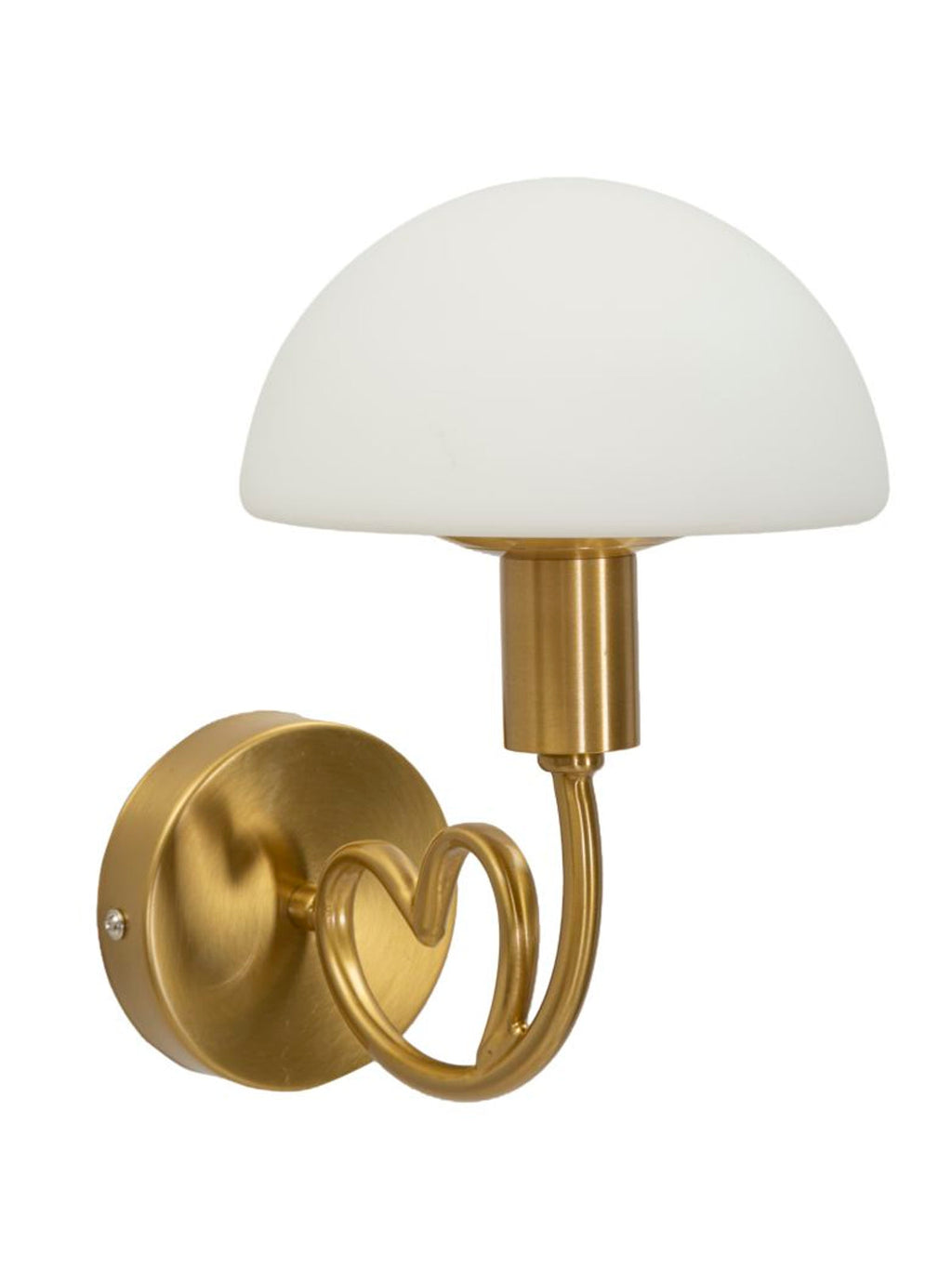 Applique da parete in vetro oro, 23x15x22 cm – Lampada Lovy