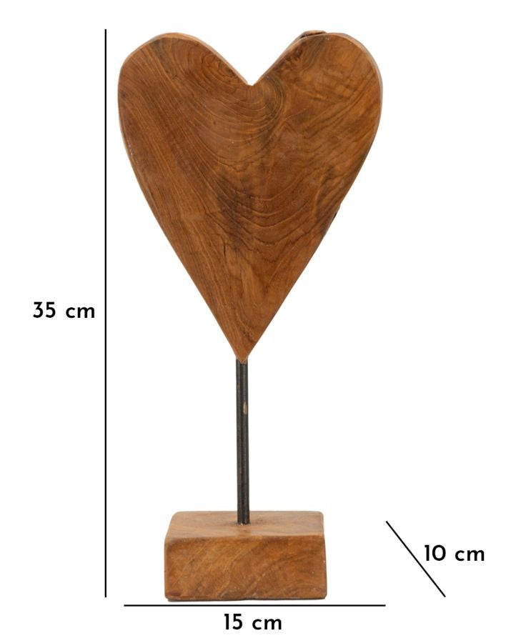 Scultura Cuore in Teak Ric - foto 10