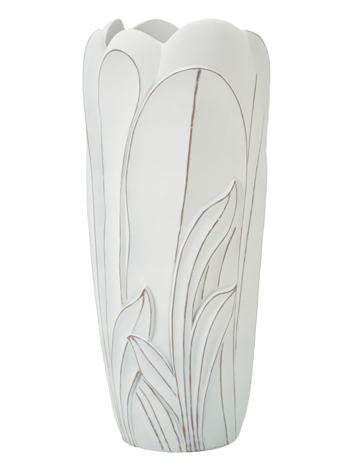 Vaso da terra in resina bianca, Ø30,5x69 cm – Gardy