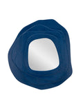 Specchio da parete in legno blu, 90x4x97 cm – Dalia
