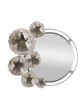Specchio da parete in metallo argento, 85x7x80,6 cm – Kandi