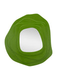 Specchio da parete in legno verde, 90x4x97 cm – Dalia