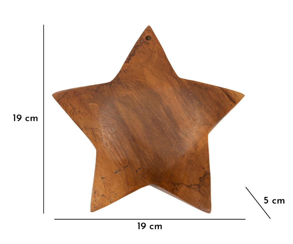Decorazione Bintang da da appendere in Teak Riciclato (pezzi Unici-non Ripetibile in Serie - foto 10