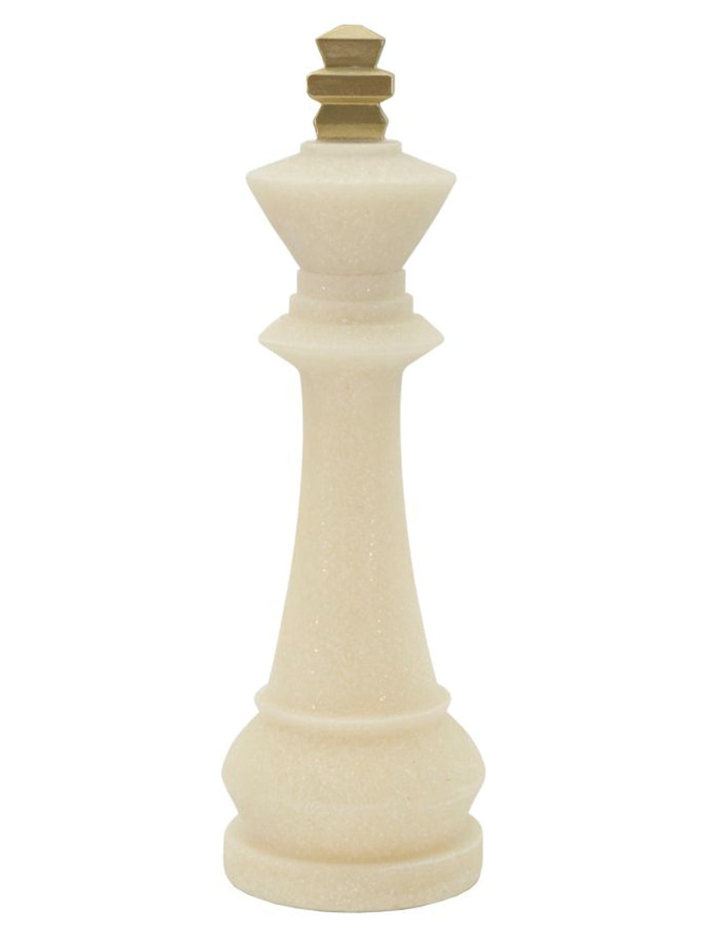 Scultura decorativa in resina bianca, Ø13x41 cm – Re Quarzy