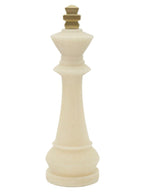 Scultura decorativa in resina bianca, Ø13x41 cm – Re Quarzy