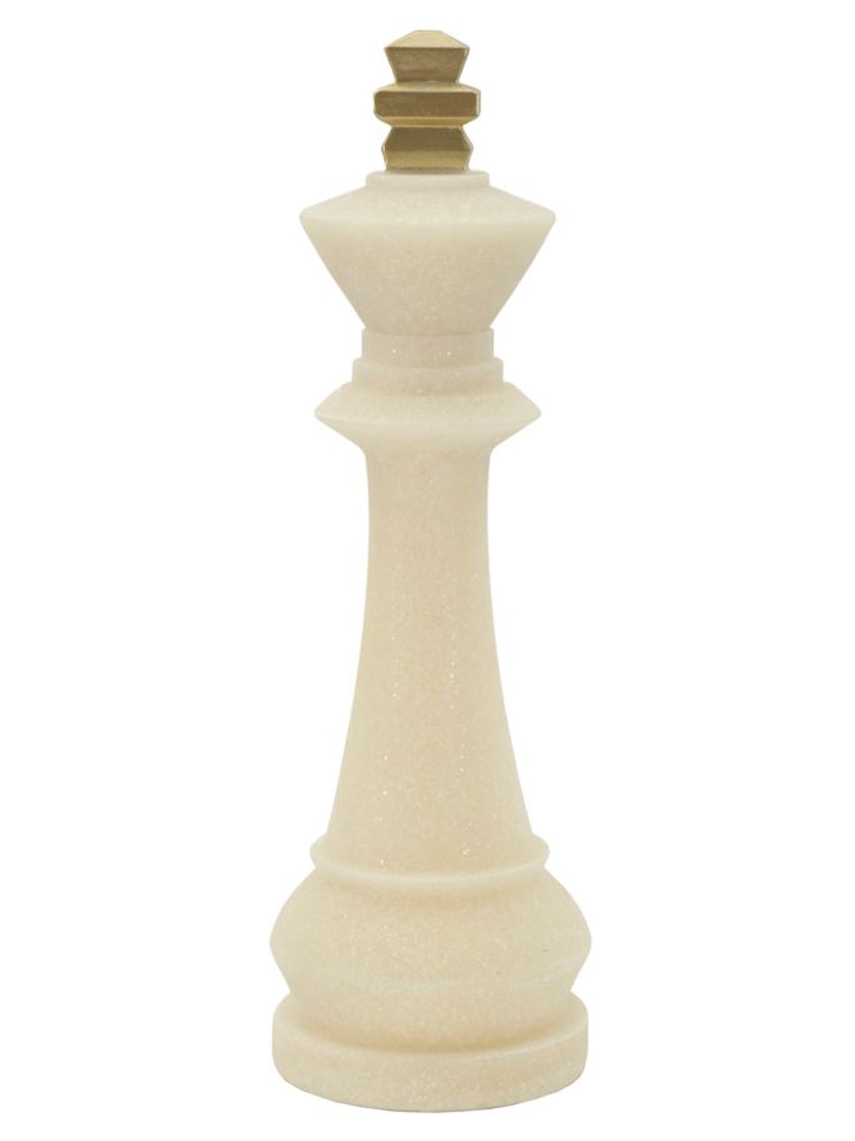 Scultura decorativa in resina bianca, Ø13x41 cm – Re Quarzy