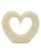 Scultura decorativa in resina bianca, 30x7x26 cm – Lovvy Quarzy