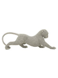 Scultura decorativa in resina argento, 32x9x11 cm – Pantera Sparky