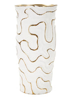Vaso decorativo in ceramica bianca, Ø16x32,5 cm – Adore
