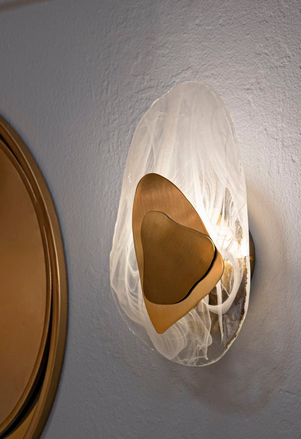 Lampada da muro Ocean Gold, 21x8x31 cm