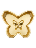 Svuotatasche decorativo in resina oro, 20,5x17,5x3 cm – Butterfly