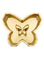 Svuotatasche decorativo in resina oro, 20,5x17,5x3 cm – Butterfly