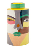 Vaso decorativo in ceramica multicolore, Ø19x33 cm – Piccassy Color Top