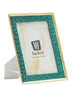 Cornice portafoto in resina verde, 20,3x2x25,3 cm – Grent