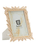 Cornice portafoto in resina crema, 21,2x1,7x26,8 cm – Leaffy