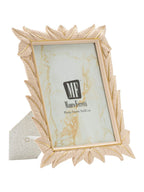 Cornice portafoto in resina crema, 21,2x1,7x26,8 cm – Leaffy