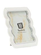 Cornice portafoto in resina bianca, 19,9x1,5x25,2 cm – Curty