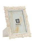 Cornice portafoto in resina crema, 23x27,7x2 cm – "cornice Butterfly