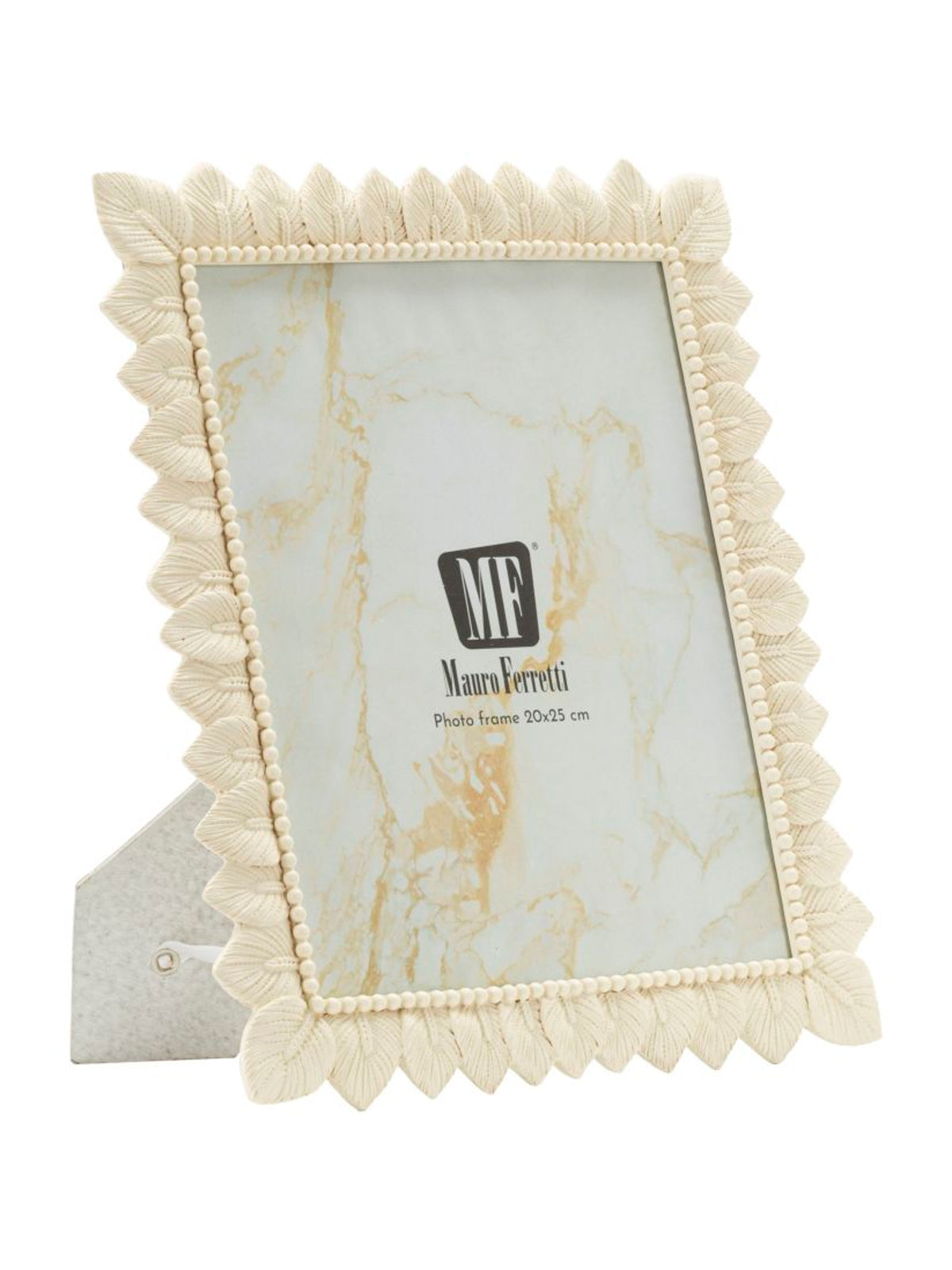 Cornice portafoto in resina crema, 26,9x1,8x31,8 cm – Leaf