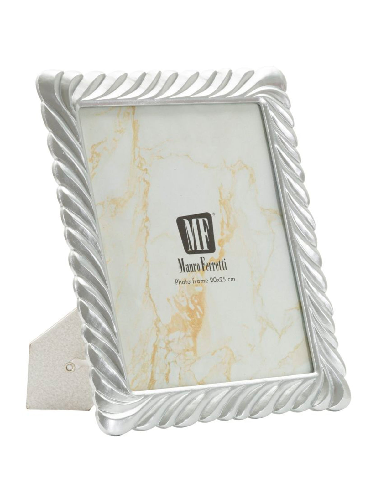 Cornice portafoto in resina argento, 26,3x1,6x31,2 cm – Carvy