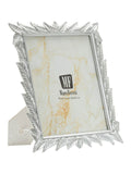 Cornice portafoto in resina argento, 27x2x32,3 cm – Leavy Silver