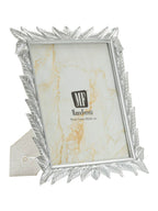 Cornice portafoto in resina argento, 27x2x32,3 cm – Leavy Silver