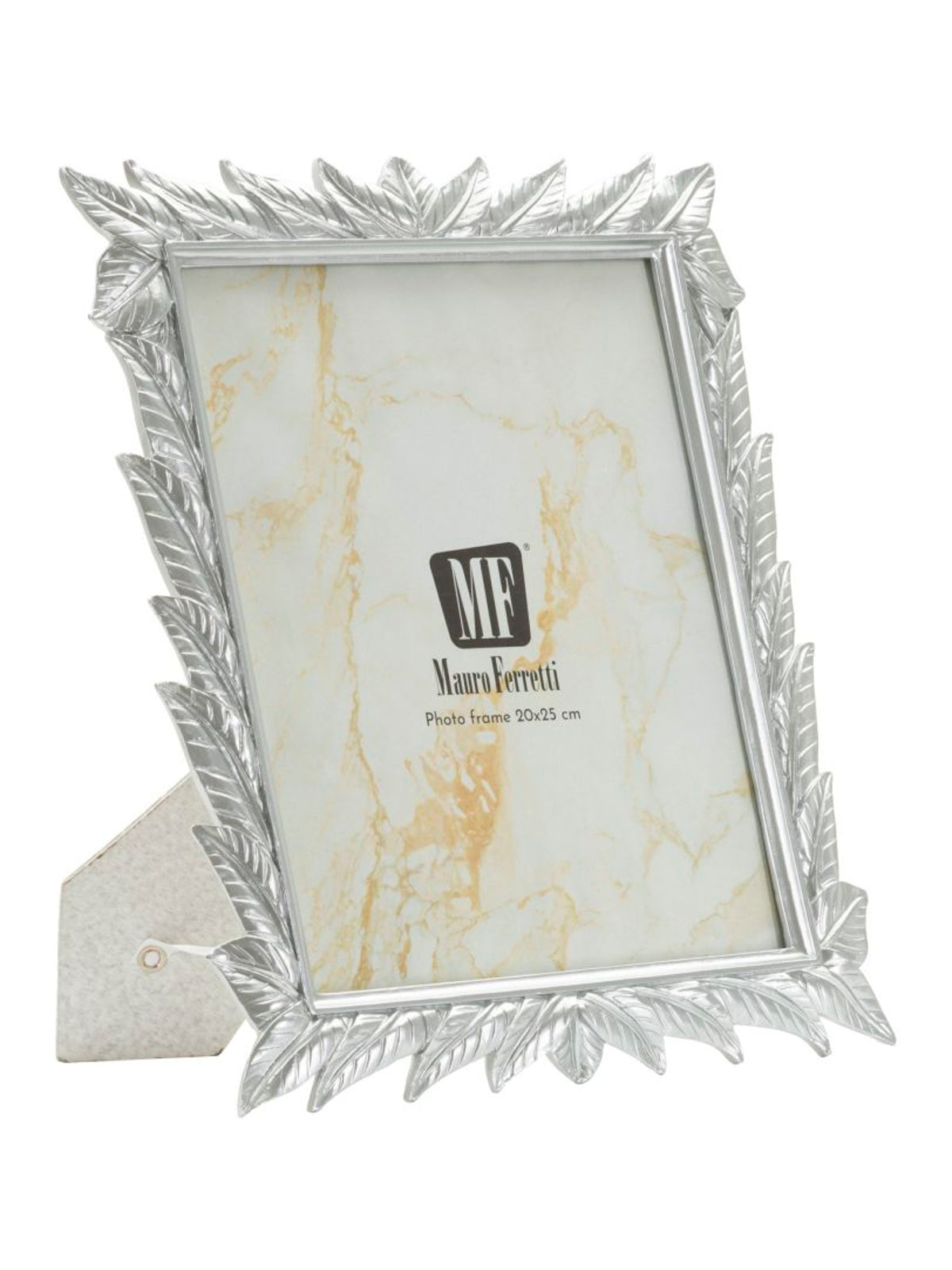 Cornice portafoto in resina argento, 27x2x32,3 cm – Leavy Silver