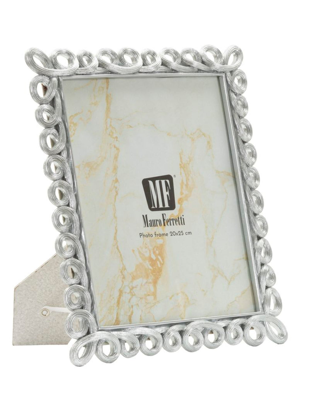 Cornice portafoto in resina argento, 26x2,2x31,3 cm – Hollow